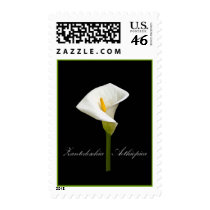 Black Cala Lily Postage