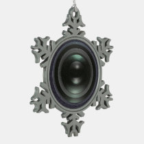 camera, photography, black, leather, digital, modern, photographer, photo, christmas ornament, ornament camera, megapixels, classy, funny, fashion, pewter snowflake ornament, [[missing key: type_photousa_ornamen]] with custom graphic design