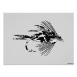 Black Camo Fly Fishing lure Photo
