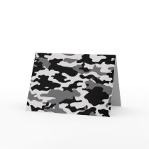 BLACK CAMO - GREETING CARD