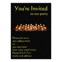 Black Candles Custom Invitations