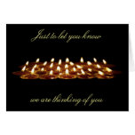Black Candles Thinking of You Card