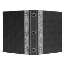 Black Canvas Denim Designer Binder