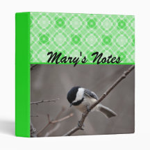 Black Capped Chickadee Binders