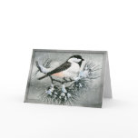 Black Capped Chickadee Bird cards