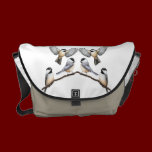 Black Capped Chickadee Birds Rickshaw Messenge rickshaw messenger bags