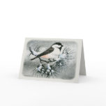 Black Capped Chickadee Greeting Cards