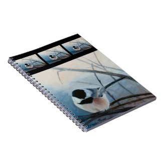Black Capped Chickadee Notebook notebook