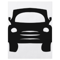 black car icon flyer design