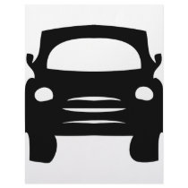 black car icon letterhead template