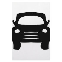 black car icon customized stationery