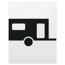 black caravan icon letterhead