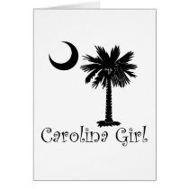 Black Carolina Girl Palmetto cards