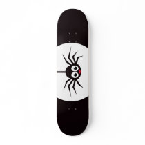 Black cartoon spider skateboard
