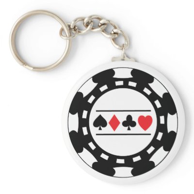 Black Casino Chip Keychain by Logo_Loco