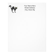 Black Cat (2) Customized Letterhead
