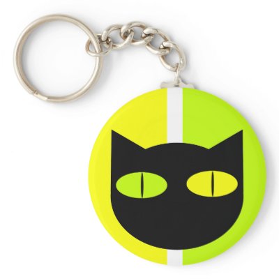 Black Cat 2 Keychains by QuiteColorful