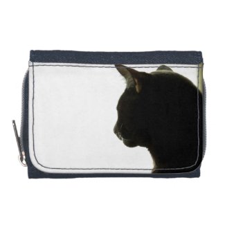Black Cat 3 Tri-fold Wallets