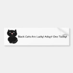 Black Cat Adoption Bumper Sticker