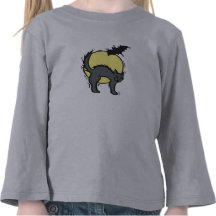 Black Cat and Bat T Shirts