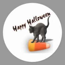 Black Cat and Candy Corn stickers