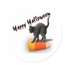 Black Cat and Candy Corn stickers