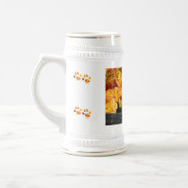 Black Cat and Fall Leaves mugs