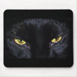 Black Cat And Mousepad Black Cat And Mousepad