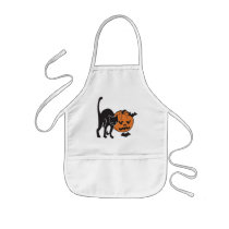 Black Cat and Pumpkin aprons