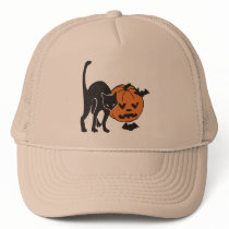Black Cat and Pumpkin hats