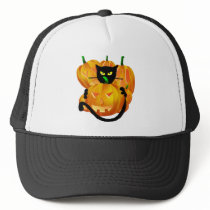 *Black Cat and Pumpkins hats