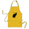 Black cat apron by Emazevedo Black cat apron
