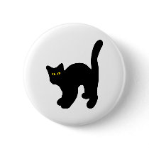 black cat arched back buttons