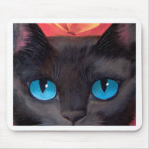 Black Cat Art  & Butterfly - Multi mousepads