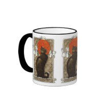 Black Cat - Art Nouveau - Theophile Steinland mugs
