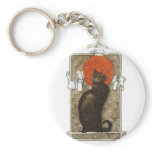 Black Cat - Art Nouveau - Theophile Steinlen Key Chains