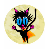 Black Cat...Away! 2-Sided Women's Dark Shirts