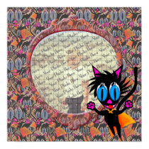Black Cat...Away! Add-a-Photo Poster