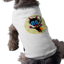 Black Cat...Away! Dog Shirts