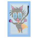 Black Cat Away Lined Stationery