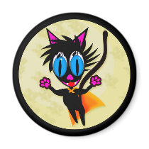 Black Cat...Away! Magnets