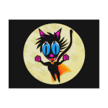 Black Cat...Away! Postcard