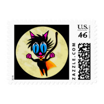 Black Cat...Away! Stamps