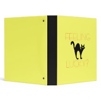 Black Cat Bad Luck 3 Ring Binders