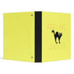Black Cat Bad Luck 3 Ring Binders
