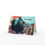 Black Cat Birthday Card
