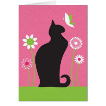 Black Cat Birthday Card