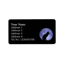 Black Cat, Blue Moon Address label (M) labels