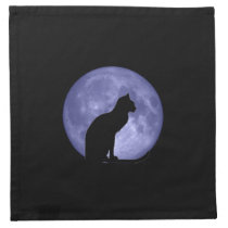 Black Cat Blue Moon American MoJo Napkin napkins