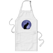 Black Cat Blue Moon Apron aprons